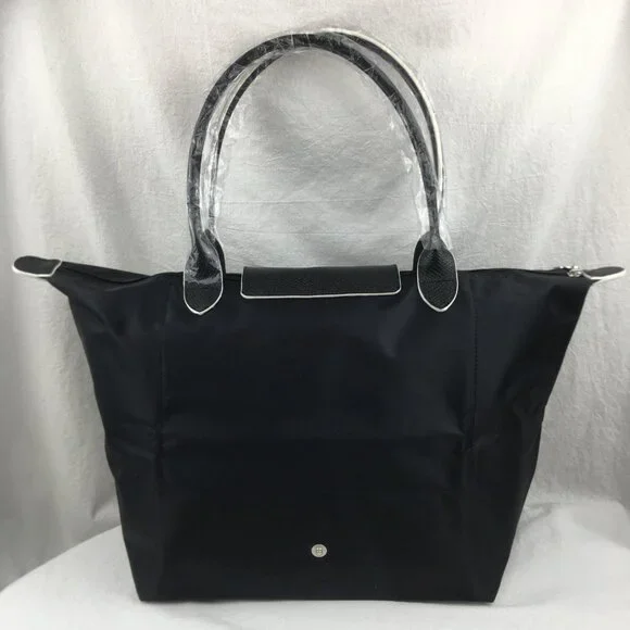 NWT Longchamp Le Pliage Original Large Shoulder Nylon Bag Tote IN NEW BLACK - Picture 10 of 12
